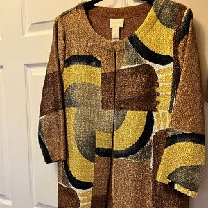 CHICO’S SIZE 0 LONG JACKET